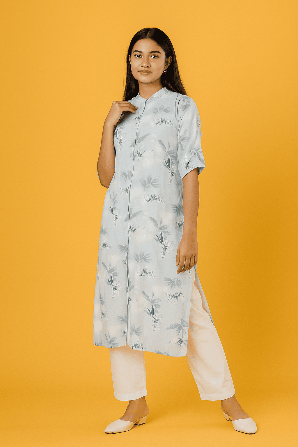 D.Gokuldas NX - Light Blue Kurti